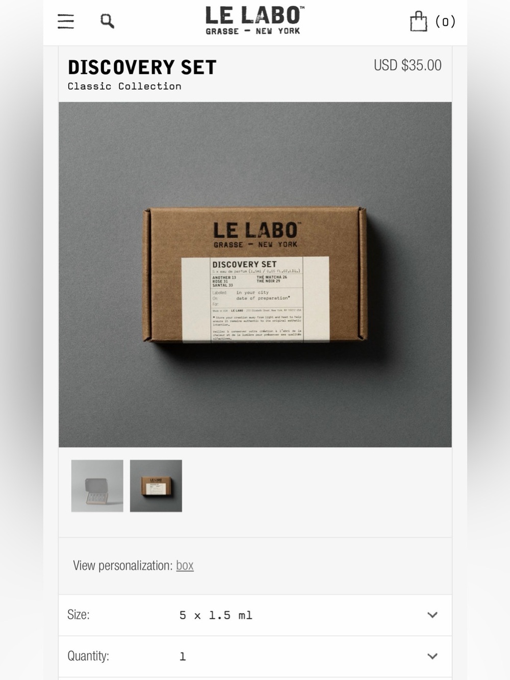 Le Labo Discovery Set. New.
